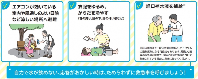 熱中症疑い